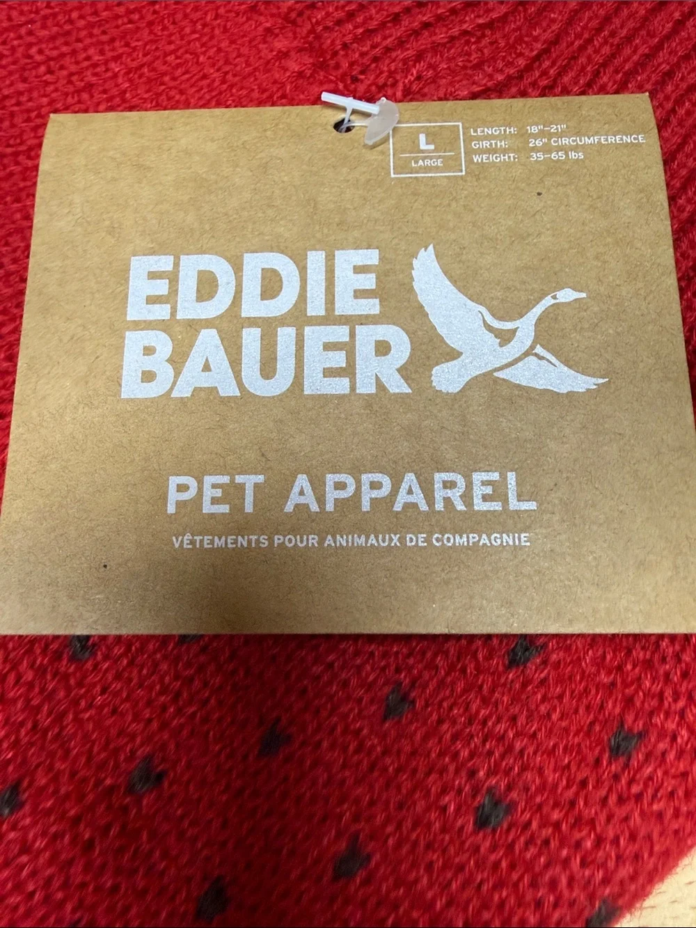 Eddie Bauer Redmond Moose pet sweater